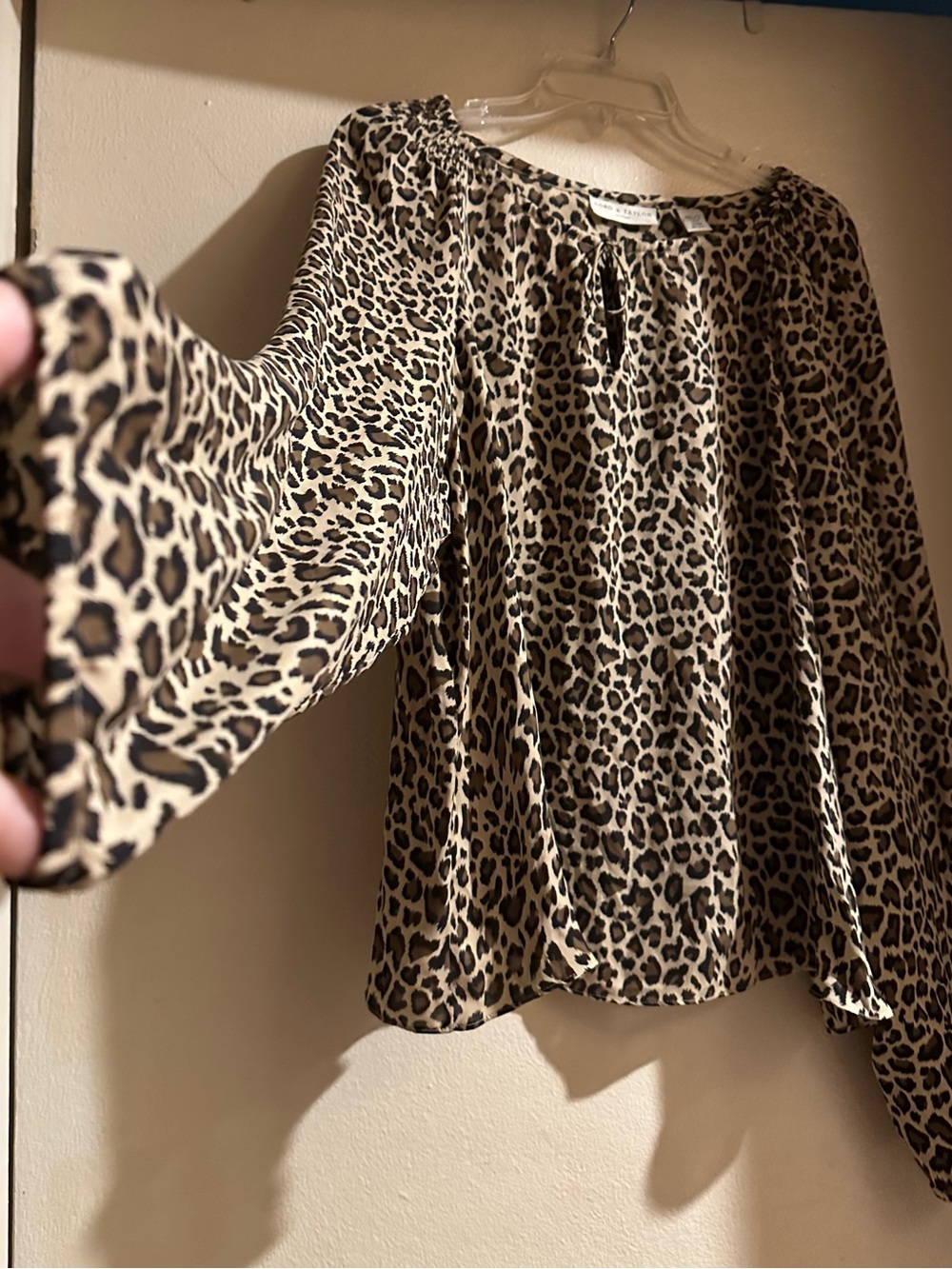 Vintage Lord & Taylor leopard blouse size 20 W